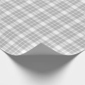 Papier Cadeau Papier à enveloppement blanc et gris (Coin)