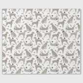 Papier Cadeau Papier à enveloppement blanc pour os et pattes Wei (Plat)