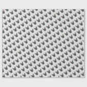 Papier Cadeau Papier à enveloppement bleu-français (Plat)