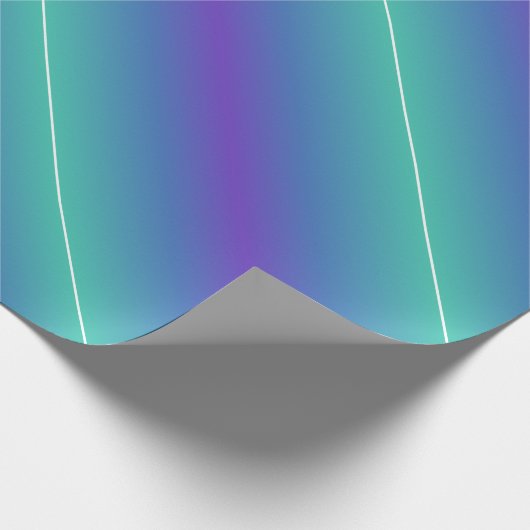 Papier Cadeau Papier à enveloppement bleu néon, violet et vert (Coin)