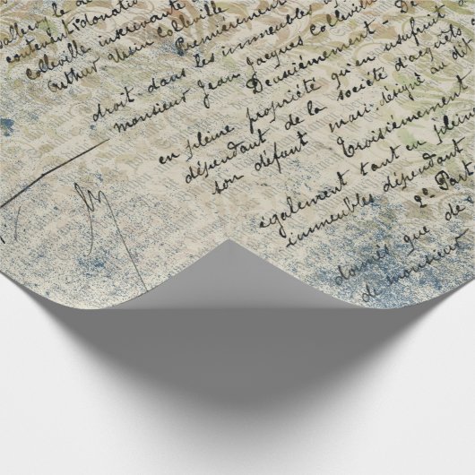 Papier Cadeau Papier à enveloppement bleu Pastel d'inspiration v (Coin)