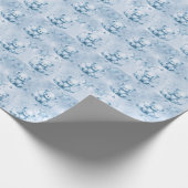 Papier Cadeau Papier à enveloppement bleu Teddy Bear (Coin)