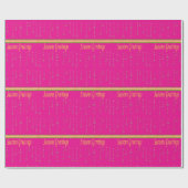 Papier Cadeau Papier à enveloppement Bonnes Fêtes roses (Plat)