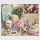 Papier Cadeau Papier à enveloppement brillant 30 pouces x 6 pi (Plat)