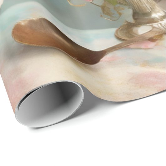 Papier Cadeau Papier à enveloppement brillant 30 pouces x 6 pi (Coin rond)