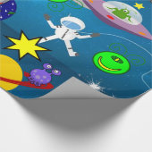 Papier Cadeau Papier à enveloppement brillant, Aliens de vaissea (Coin)