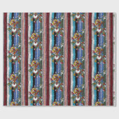 Papier Cadeau Papier à enveloppement brillant, Bande aztèque (Plat)