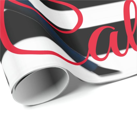 Papier Cadeau Papier à enveloppement brillant Caliente Mexicaine (Coin rond)