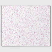 Papier Cadeau Papier à enveloppement brillant de pluie rose (Plat)