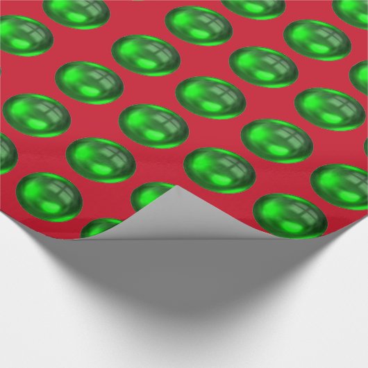 Papier Cadeau Papier à enveloppement brillant Joyeuses Fêtes (Coin)