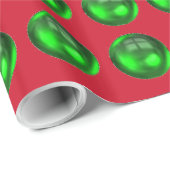 Papier Cadeau Papier à enveloppement brillant Joyeuses Fêtes (Coin rond)