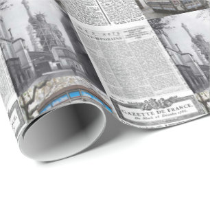 Papier Cadeau Papier à enveloppement brillant Paris France