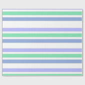 Papier Cadeau Papier à enveloppement brillant Purple Green Strip (Plat)