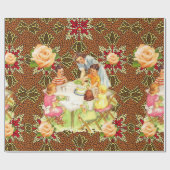 Papier Cadeau Papier à enveloppement brillant Victorian (Plat)