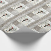 Papier Cadeau Papier à enveloppement brillant Victorian (Coin)