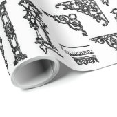 Papier Cadeau Papier à enveloppement cadeau - Fer avant rue (Coin rond)