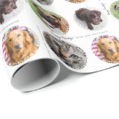 Papier Cadeau Papier à enveloppement cadeau quatre photo pour an (Coin rond)