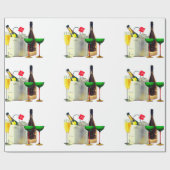 Papier Cadeau Papier à enveloppement Champagne Party (Plat)