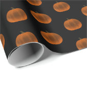 Papier Cadeau Papier à enveloppement Citrouille foncé (Coin rond)