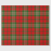 Papier Cadeau Papier à enveloppement Clan Scott Red Tartan (Plat)