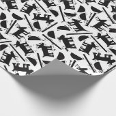 Papier Cadeau Papier à enveloppement de chiens (Coin)