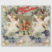 Papier Cadeau Papier à enveloppement de CHRISTMAS ANGEL COLLAGE (Plat)