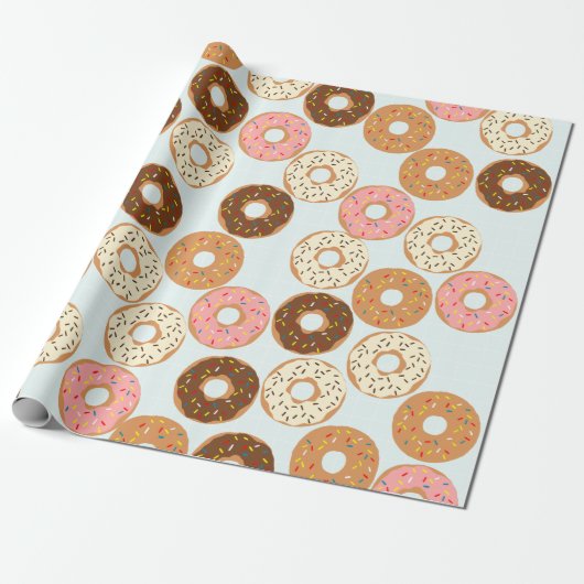 Papier Cadeau Papier à enveloppement de donuts (Déroulé)