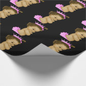 Papier Cadeau Papier à enveloppement de douche pour bébé princes (Coin)