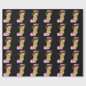 Papier Cadeau Papier à enveloppement de douche pour bébé princes (Plat)