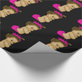 Papier Cadeau Papier à enveloppement de douche pour bébé princes (Coin)