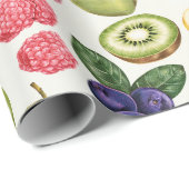 Papier Cadeau Papier à enveloppement de fruits (Coin rond)