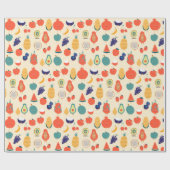 Papier Cadeau Papier à enveloppement de fruits tropicaux (Plat)