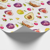 Papier Cadeau Papier à enveloppement de fruits tropicaux (Coin)
