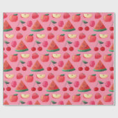 Papier Cadeau Papier à enveloppement de fruits tropicaux (Plat)