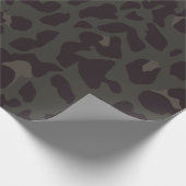 Papier Cadeau Papier à enveloppement de léopard noir (Coin)