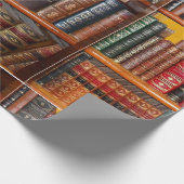 Papier Cadeau Papier à enveloppement de livres anciens (Coin)