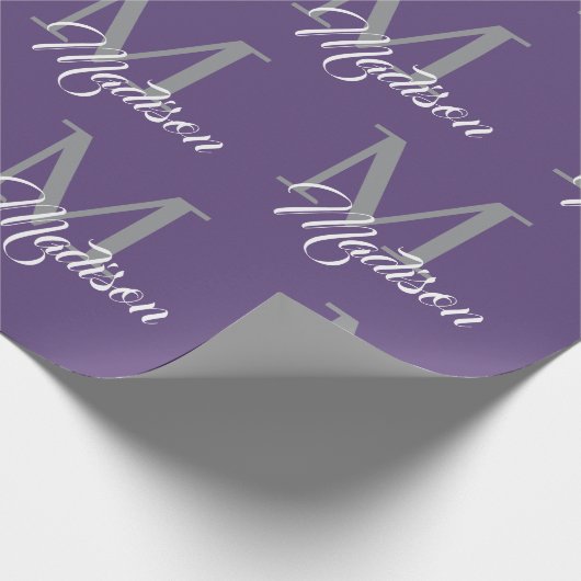 Papier Cadeau Papier à enveloppement de monogramme élégant - Per (Coin)