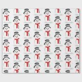 Papier Cadeau Papier à enveloppement de motoneige (brut) (Plat)