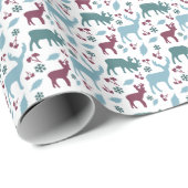 Papier Cadeau Papier à enveloppement de Noël (Coin rond)