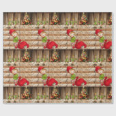 Papier Cadeau Papier à enveloppement de Noël Elf (Plat)