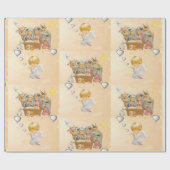 Papier Cadeau Papier à enveloppement de Noël Jesus Angel (Plat)