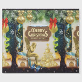 Papier Cadeau Papier à enveloppement de Noël Joyeux Ange de Noël (Plat)