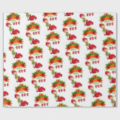 Papier Cadeau Papier à enveloppement de Noël Joyeux elfe de Noël (Plat)