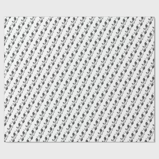 Papier Cadeau Papier à enveloppement de Noël - Papier noir à env (Plat)