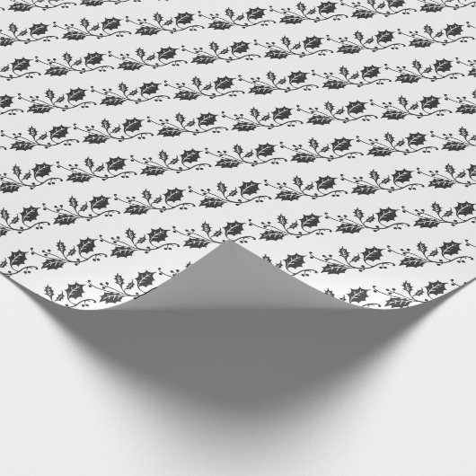 Papier Cadeau Papier à enveloppement de Noël - Papier noir à env (Coin)