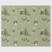 Papier Cadeau Papier à enveloppement de noël Peter Rabbit (Plat)