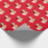 Papier Cadeau Papier à enveloppement de Noël - Petit ange (Coin)