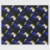 Papier Cadeau Papier à enveloppement de Noël religieux avec ange (Plat)