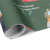 Papier Cadeau Papier à enveloppement de noisette festive (Coin rond)