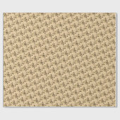 Papier Cadeau Papier à enveloppement de notes de musique (Sepia) (Plat)